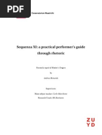 Sequenza XI: A Practical Performer's Guide Through Rhetoric: Conservatorium Maastricht