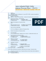 Valuated and Non-Valuated Sale Order Scenarios - Business Process Flow