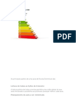 Divisão de Uma Aula de EBD