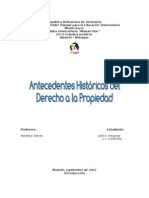 Antecedente Histórico Del Derecho A La Propiedad