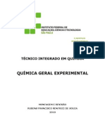 Apostila de Química Geral Experimental