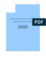 UConn Prosthodontics Clinic Manual 12-13