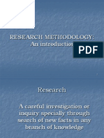 Research Methodology: An Introduction