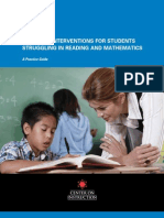 Intensive Interventions For Students Struggling in Reading & Math