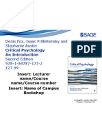 Critical Psychology Reference