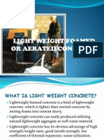 Light Weight Foamed Concrete