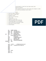 Gray To Binary Conversion