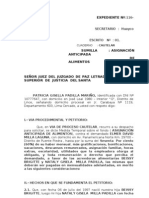 Asignación Anticipada de Alimentos Nataly Gisela Milla Padilla