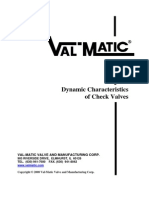 Dynamic Characteristics Check Valves