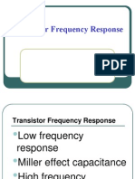 Transistor Frequency Response and Miller Effect