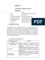 PROGRAMACIÓN CURRICULAR ANUALde Segundo Grado - Miercoles 21 de Marzo