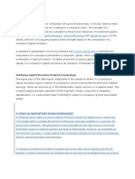 Evaluating A Company's Capital Structure