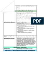 Description of Learning Goals, Standards, Objectives