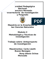 Anteproyecto de Investigacion