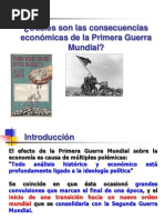 Consecuencias Economicas de La Primera Guerra Mundial 13281