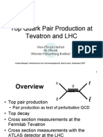 Top Quark Pair Production at LHC and Tevatron PDF