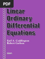 Coddington, E. Carlson, R. - Linear Ordinary Differential Equations