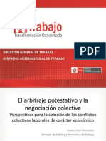 El Arbitraje Potestativo y La Negociación Colectiva