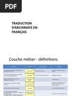 Traduction D'archimate en Français