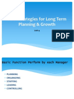 HRD Strategies For Long Term Planning & Growth: Unit-9