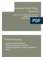 Geothermal Heat Pump Systems Presentation