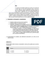 SINONIMOS, ANTàNIMOS Y HOMONIMOS EJERCICIOS PDF