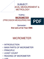 Mechanical Measurement & Metrology: Subject