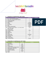 Checklist Bersalin