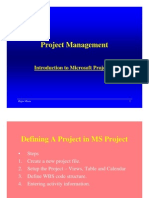 MS Project Step by Step Guide