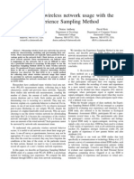 Measuring Wireless Network Usage With The Experience Sampling Method