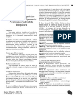 Guía para El Diagnóstico y Tratamiento de Hipoacusia Neurosensorial Súbita Idiopática