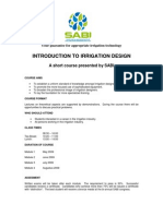 Irrigation Design Course