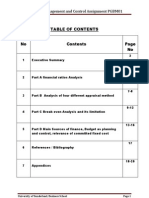 Financial Management Assignment Report