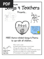 Free Songs and Poems Ebook For Classroom Teachers