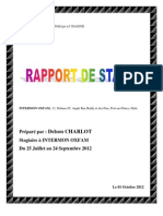 Modèle de Rapport de Stage Préparé Par Delson CHARLOT