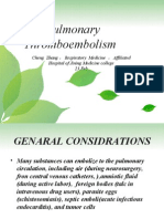 Pulmonary Thromboembolism