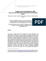 Comparing Approaches and Strategies For NSDI Implementation Between The Developed and Developing World