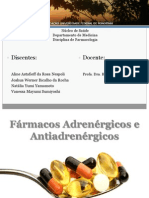 Seminário Farmacologia - Adrenérgicos e Antiadrenérgicos