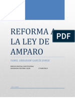 Reforma A La Ley de Amparo