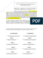 Acta de Verificacion de La CSH