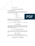 1 Energy in The Electromagneic Eld: 1.1 Electrostatic Case