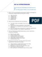 Quiz On Hypertension-22March2013