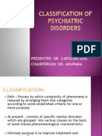 Classification of Psychiatric Disorders