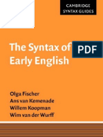 The Syntax of Early English