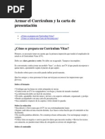 Armar El Currículum y La Carta de Presentación PDF