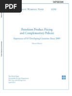 World Bank Report On Petroleum Products Pricing