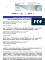 Diário Oficial Da Justiça Bahia - 19 de Abril de 2013