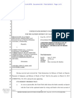 Amended Order For Release of Funds On Deposit, Payment of Judgment, and Release of Deeds of Trust