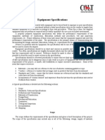 Equipment Specifications PDF