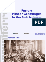 Ferrum Pusher Centrifuges in The Salt Industry